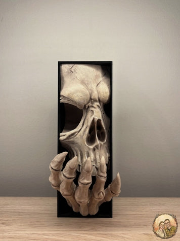 Book Nook Totenkopf Handbemalt 3D-Büchereinsatz Geschenk