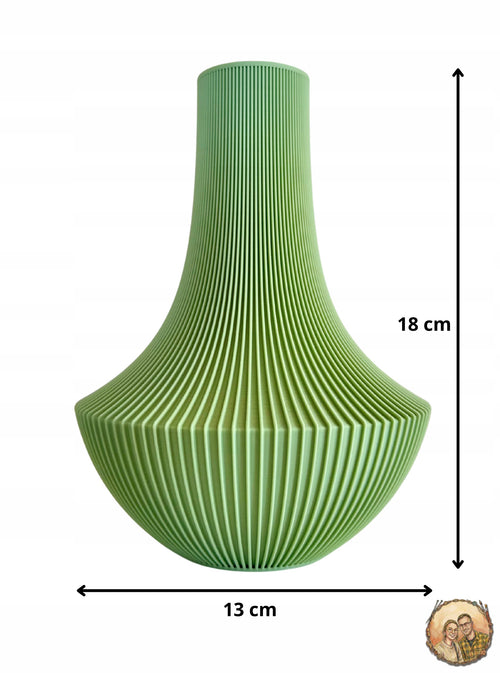Minimalistische gerippte matte Vase für getrocknete Blumen Lego Moderne Dekoration