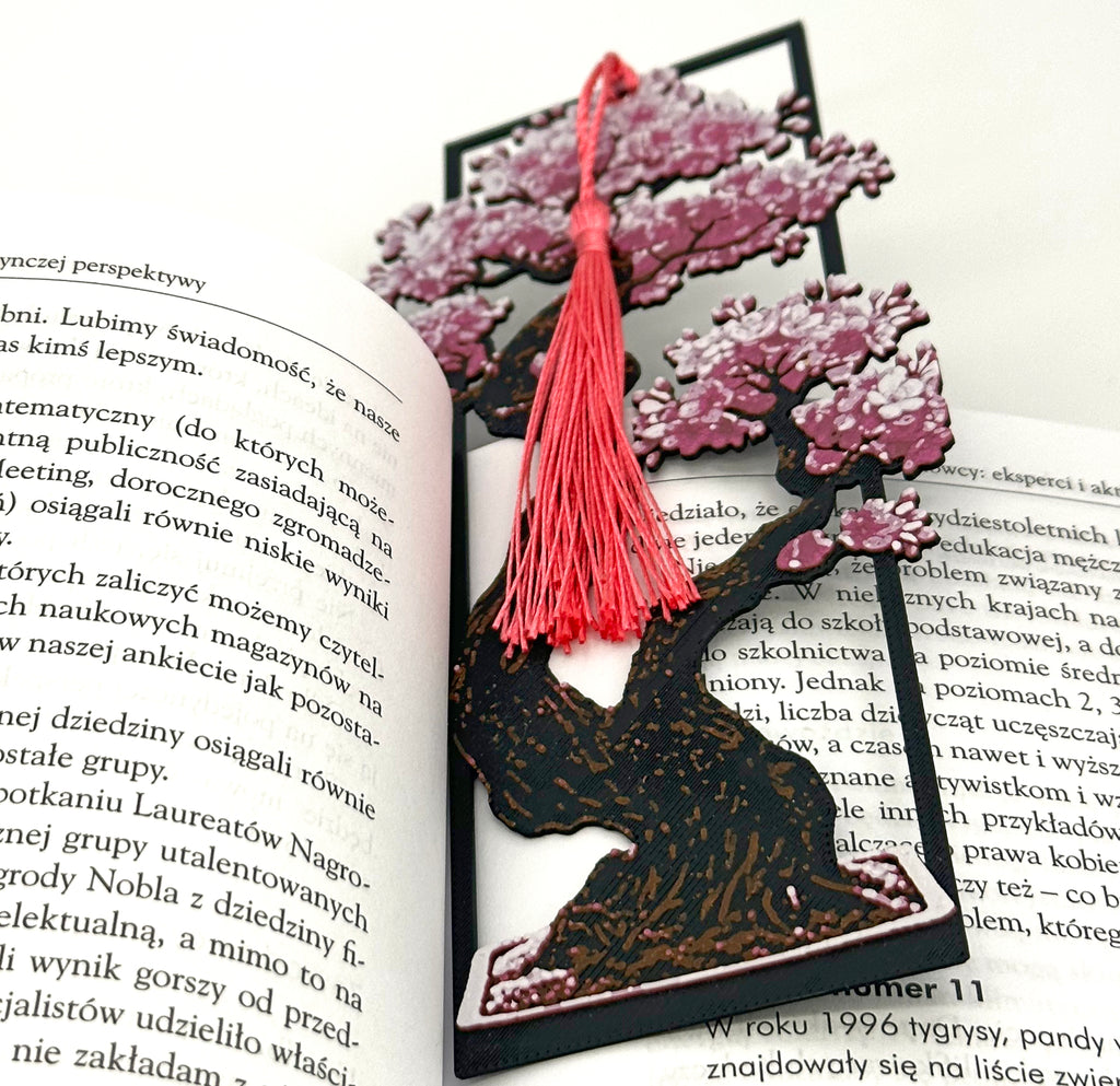 Zakładka do książki — Bonsai Sakura (różowe) | Seria Japońska