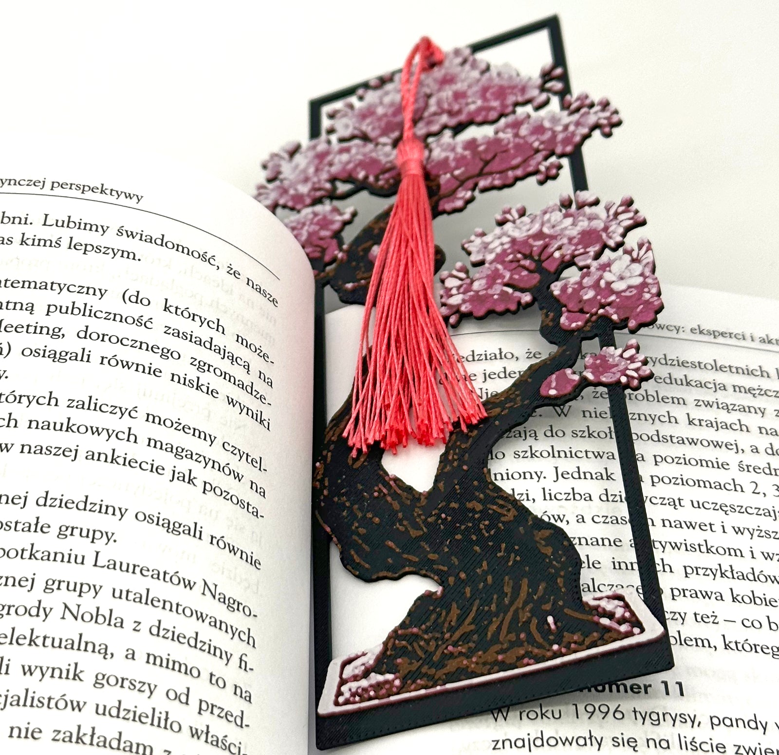 Zakładka do książki — Bonsai Sakura (różowe) | Seria Japońska