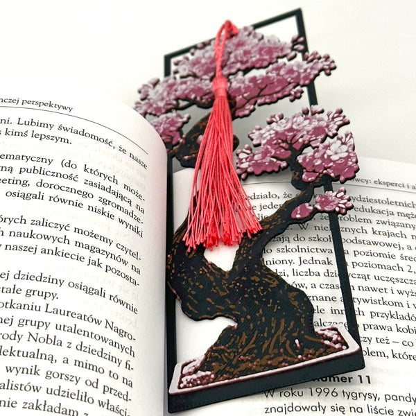 Zakładka do książki — Bonsai Sakura (różowe) | Seria Japońska