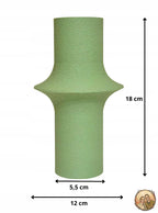 Vase modern Boho grün für Trockenblumen Pampasgras Deko