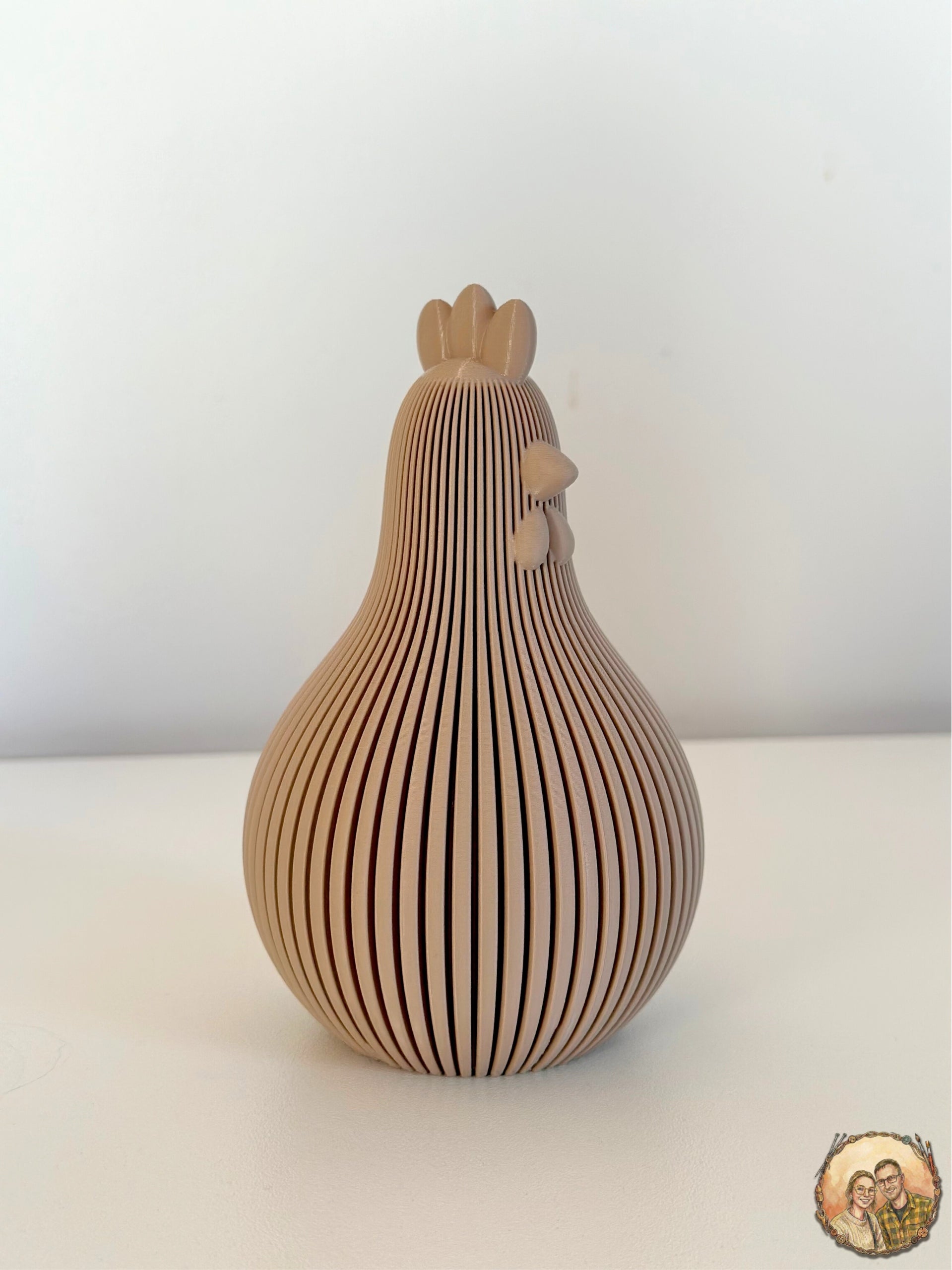 Osterhuhn 13cm Große Figur Moderne Dekoration Geschenk für die Feiertage