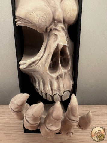 Book Nook Totenkopf Handbemalt 3D-Büchereinsatz Geschenk