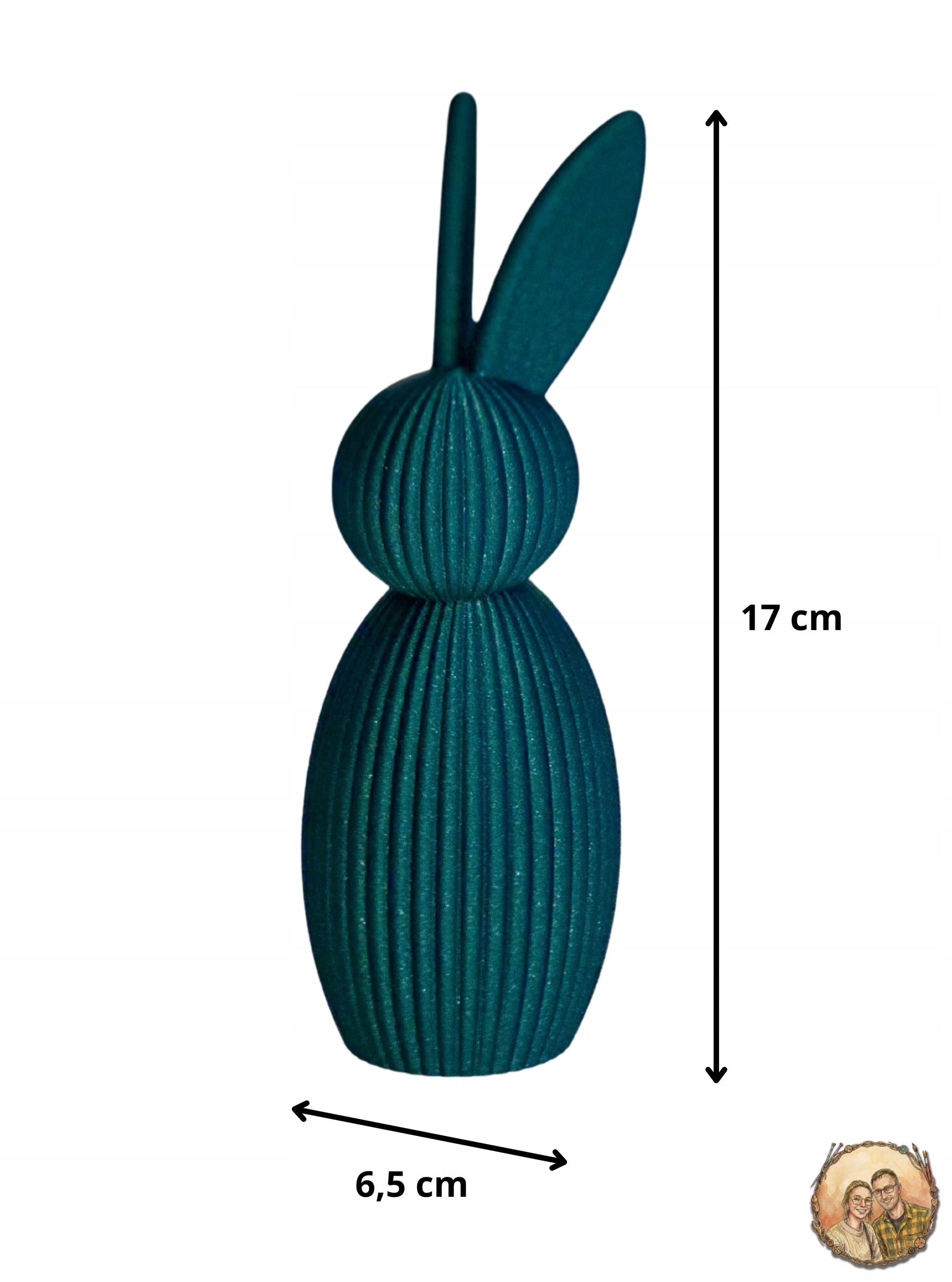 Ozdoba Wielkanocna - Królik Zając 17 cm Nowoczesna dekoracja - Kolekcja EOS
