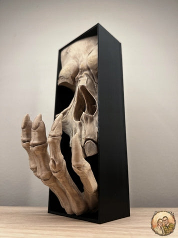 Book Nook Totenkopf Handbemalt 3D-Büchereinsatz Geschenk