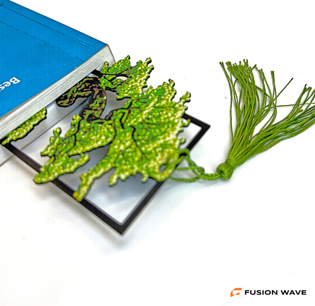 Zakładka do książki — Bonsai (zielone) | Seria Japońska