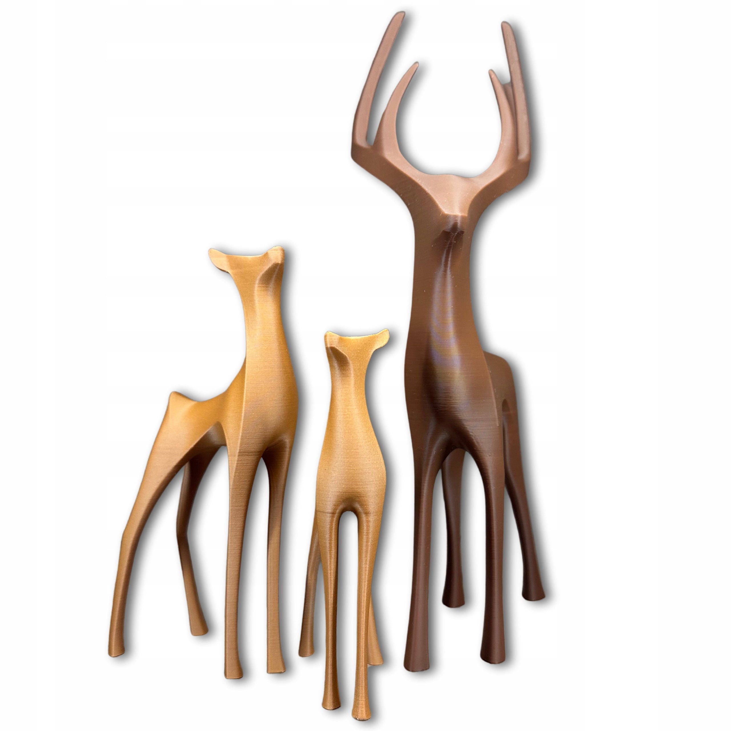 FIGUREN-SET HIRSCH und REHKITZ Weihnachtsdeko Skandinavische Dekoration JAPANDI