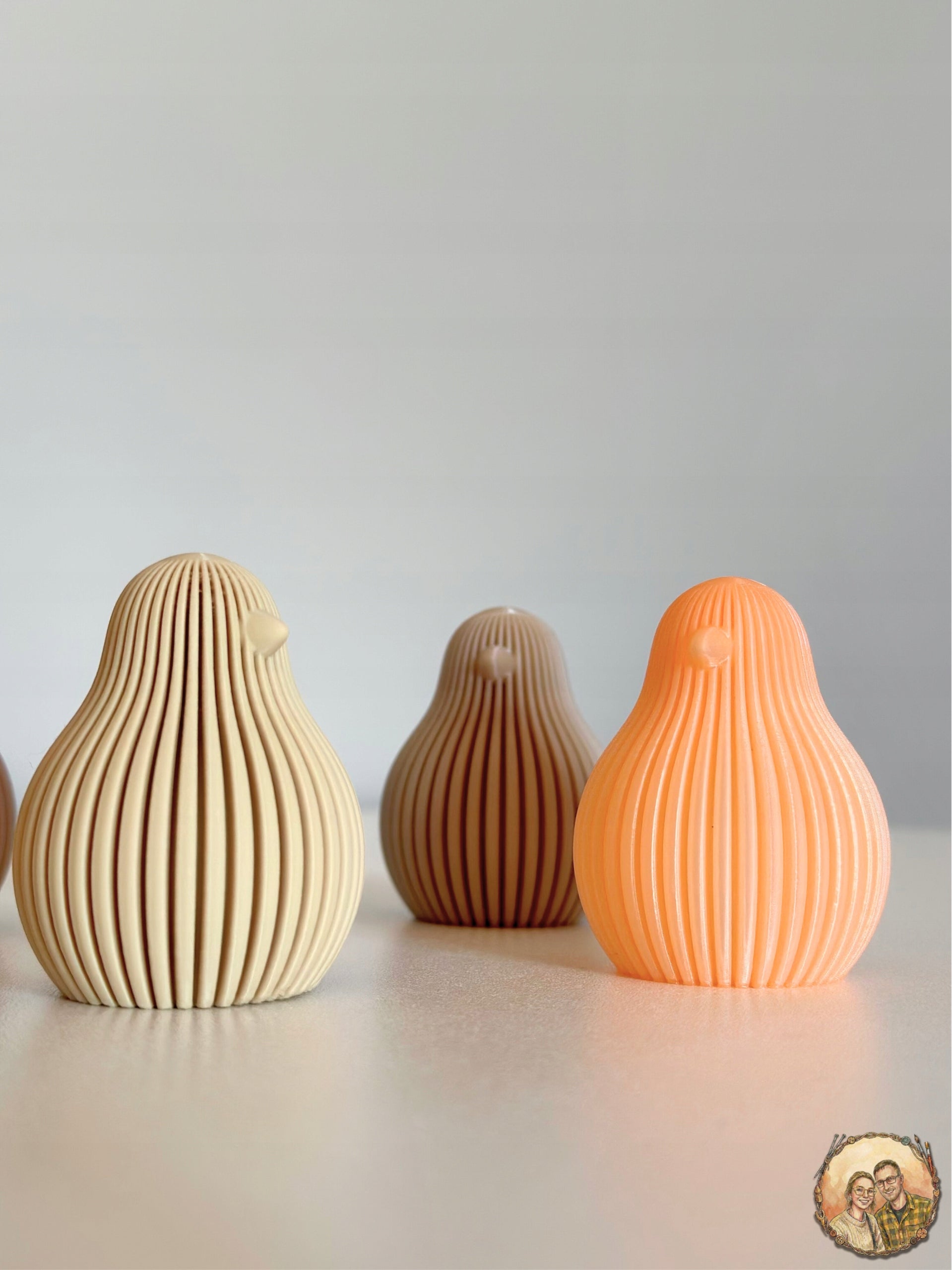 Moderne Osterdeko Küken 6cm Figur für Tisch Korb