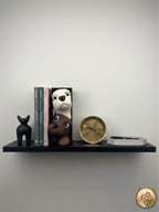 Book Nook Hunde - Charmantes 3D-Bücherregaleinlage - Handbemalt
