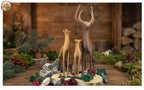 FIGUREN-SET HIRSCH und REHKITZ Weihnachtsdeko Skandinavische Dekoration JAPANDI