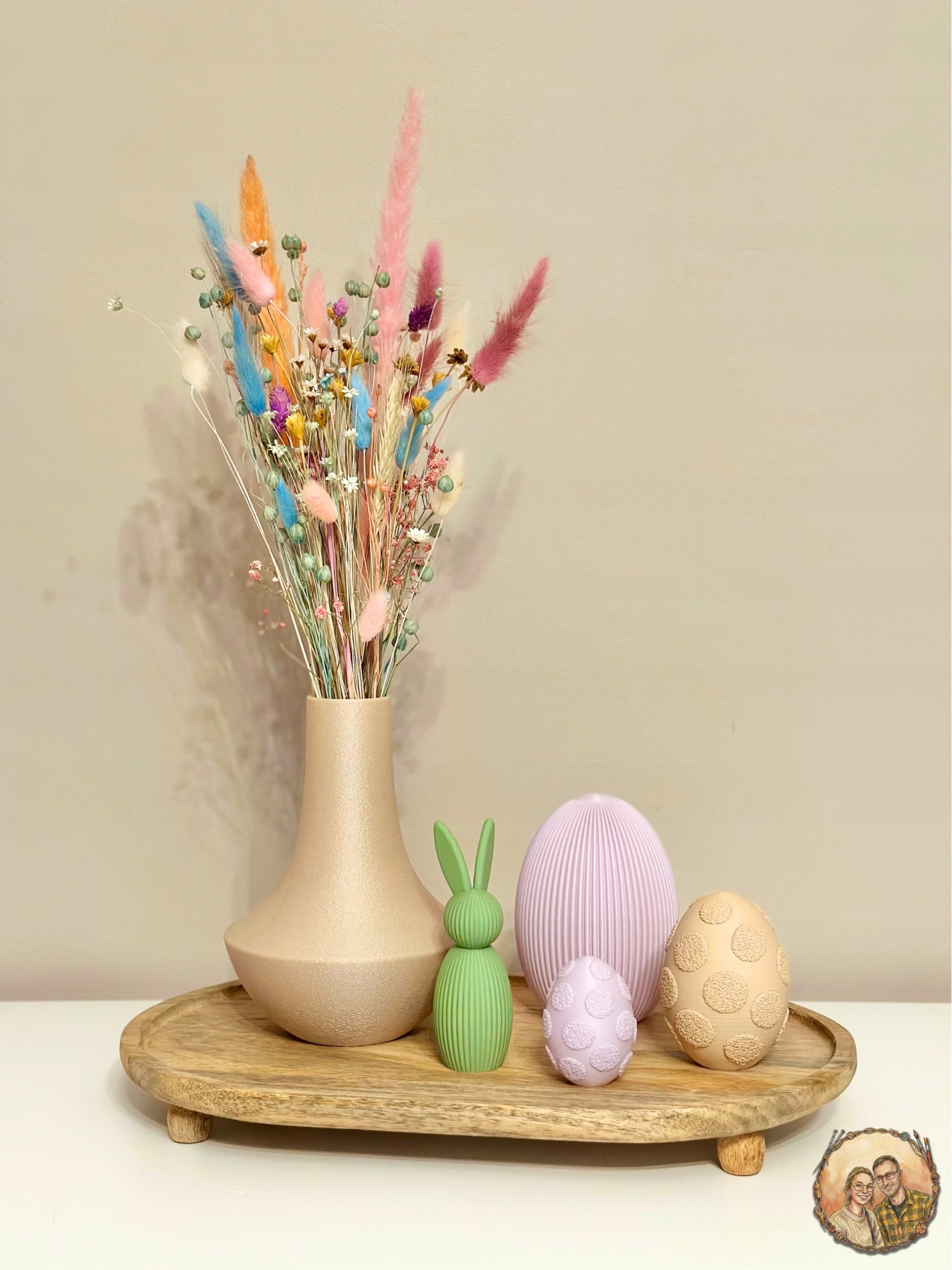 Minimalistyczny Wazon z Fakturą Matowy na Suszki Lego Nowoczesna Dekoracja