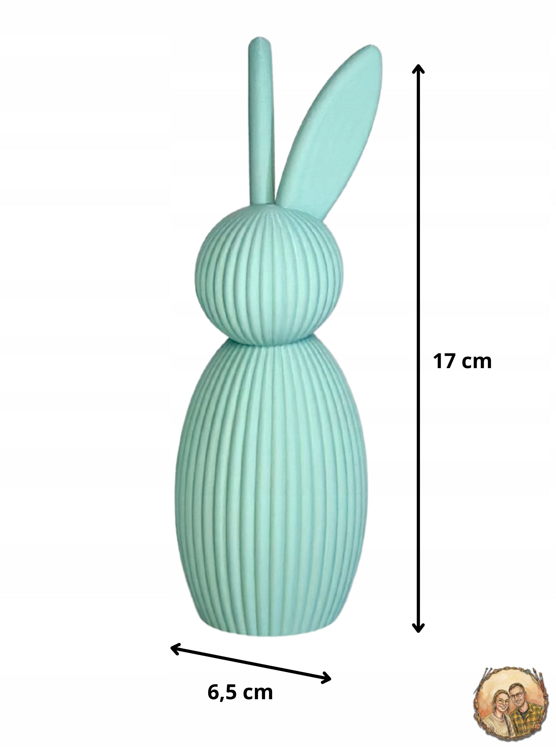 Ozdoba Wielkanocna - Królik Zając 17 cm Nowoczesna dekoracja - Kolekcja EOS