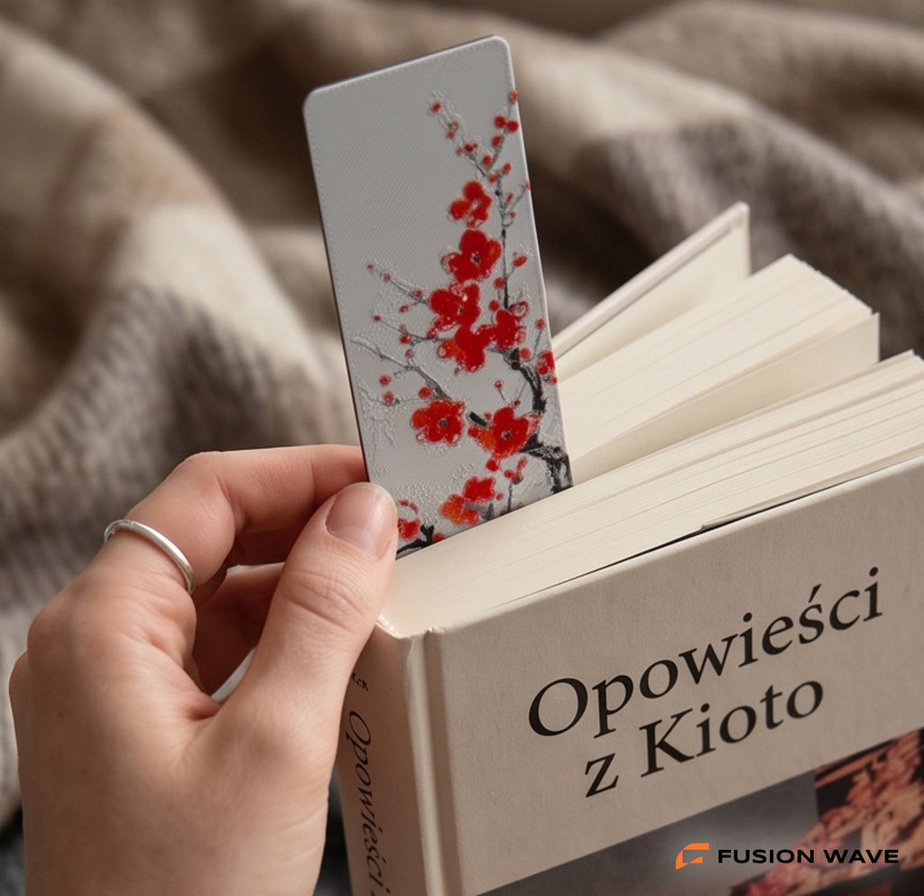 Zestaw zakładek do książki — Japoński ogród (3 szt.) | malarstwo tuszem
