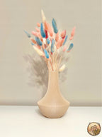 Minimalistische gerippte matte Vase für getrocknete Blumen Lego Moderne Dekoration