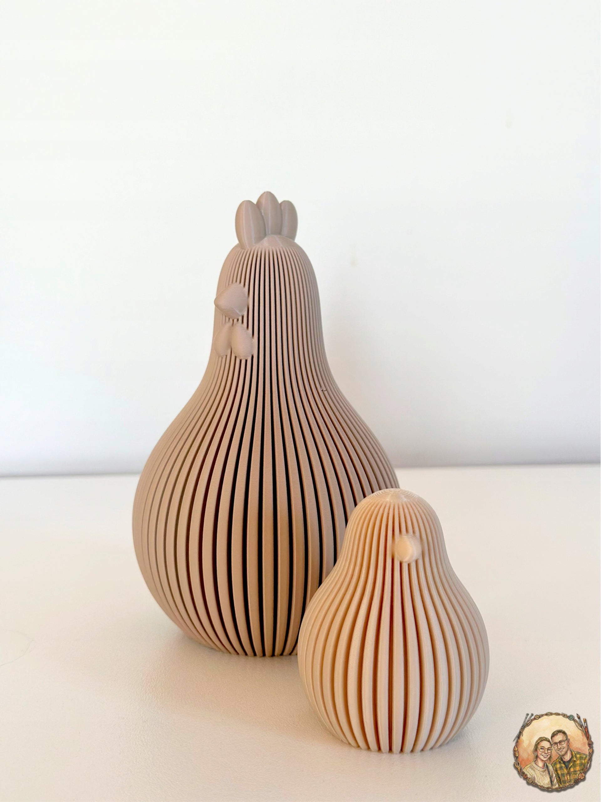 Nowoczesna Ozdoba Kurczak Wielkanocny 6cm Figurka Pisklę na Stół Koszyk