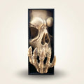 Book Nook Totenkopf Handbemalt 3D-Büchereinsatz Geschenk