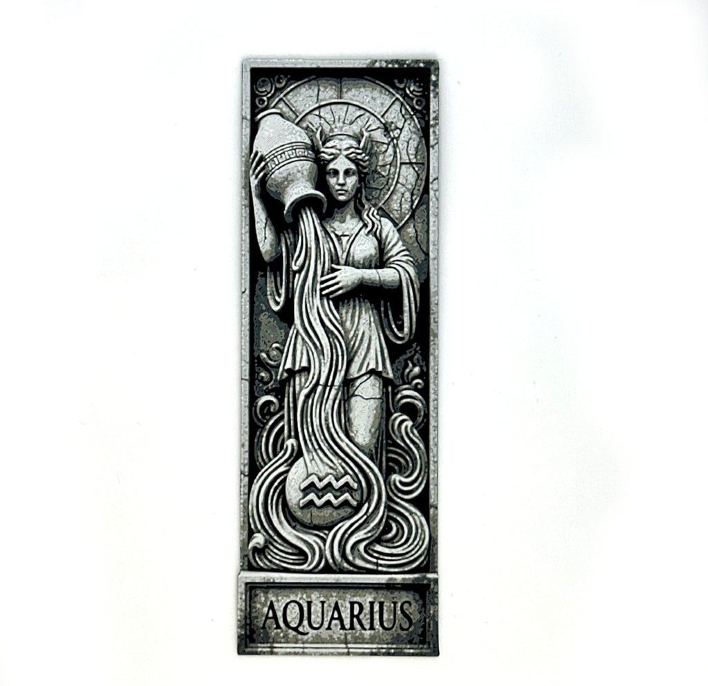 Zakładka do książki — Wodnik / Aquarius | Seria Znaki Zodiaku