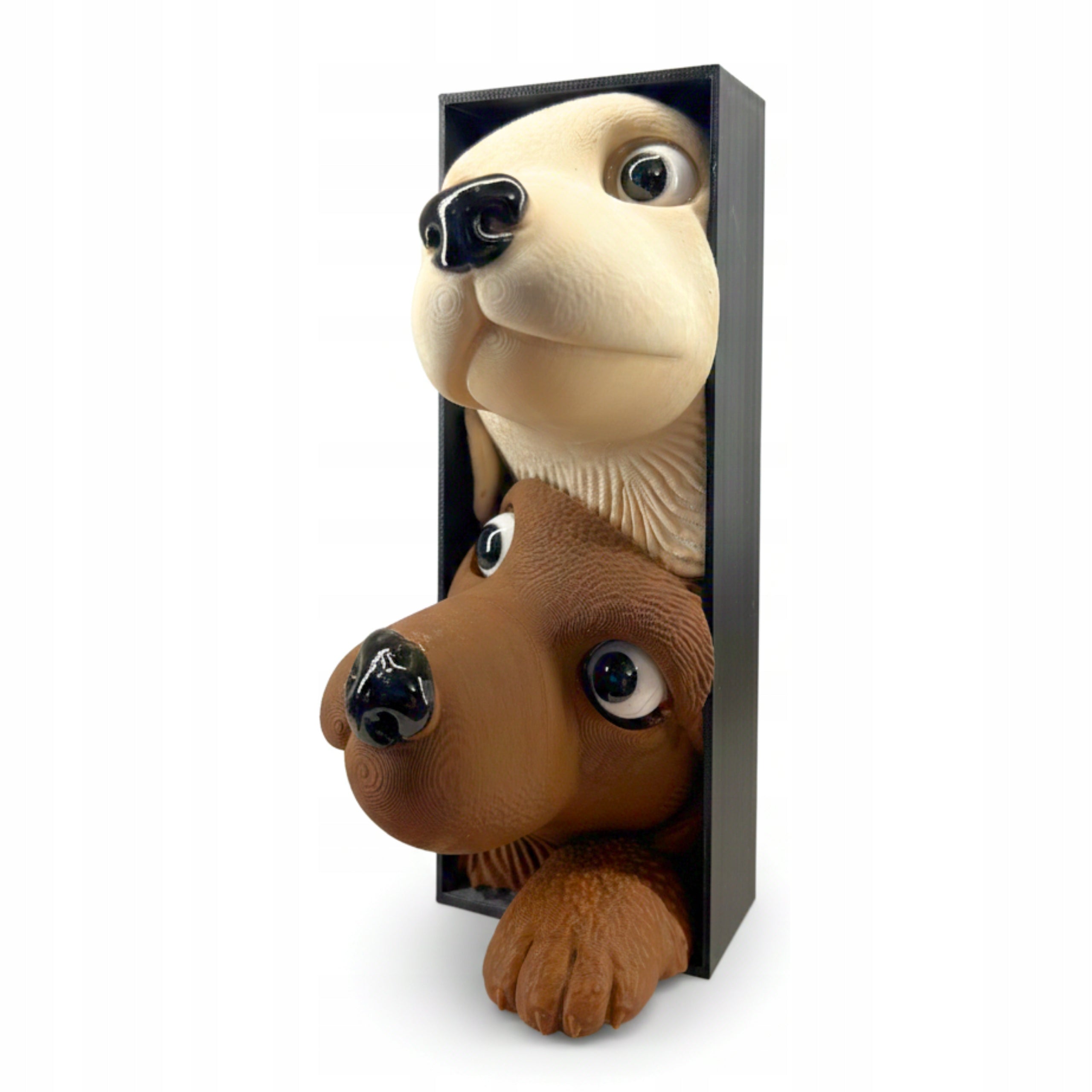 Book Nook Pieski - Urocza Wkładka Między Książki 3D - Ręcznie Malowana