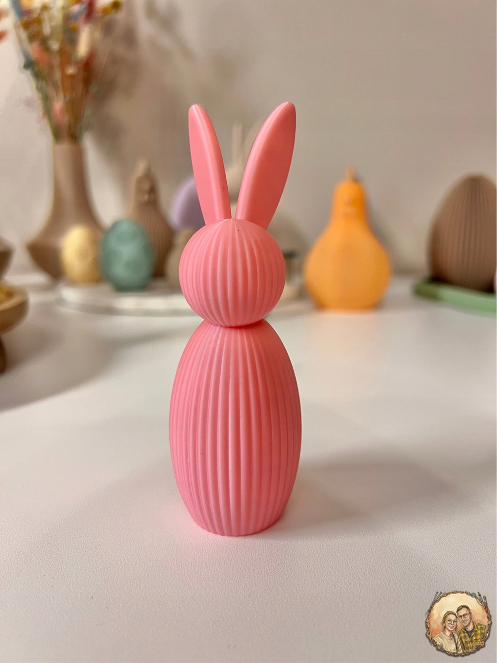 Ozdoba Wielkanocna - Królik Zając 12 cm Nowoczesna dekoracja - Kolekcja EOS