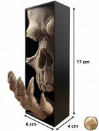 Book Nook Totenkopf Handbemalt 3D-Büchereinsatz Geschenk