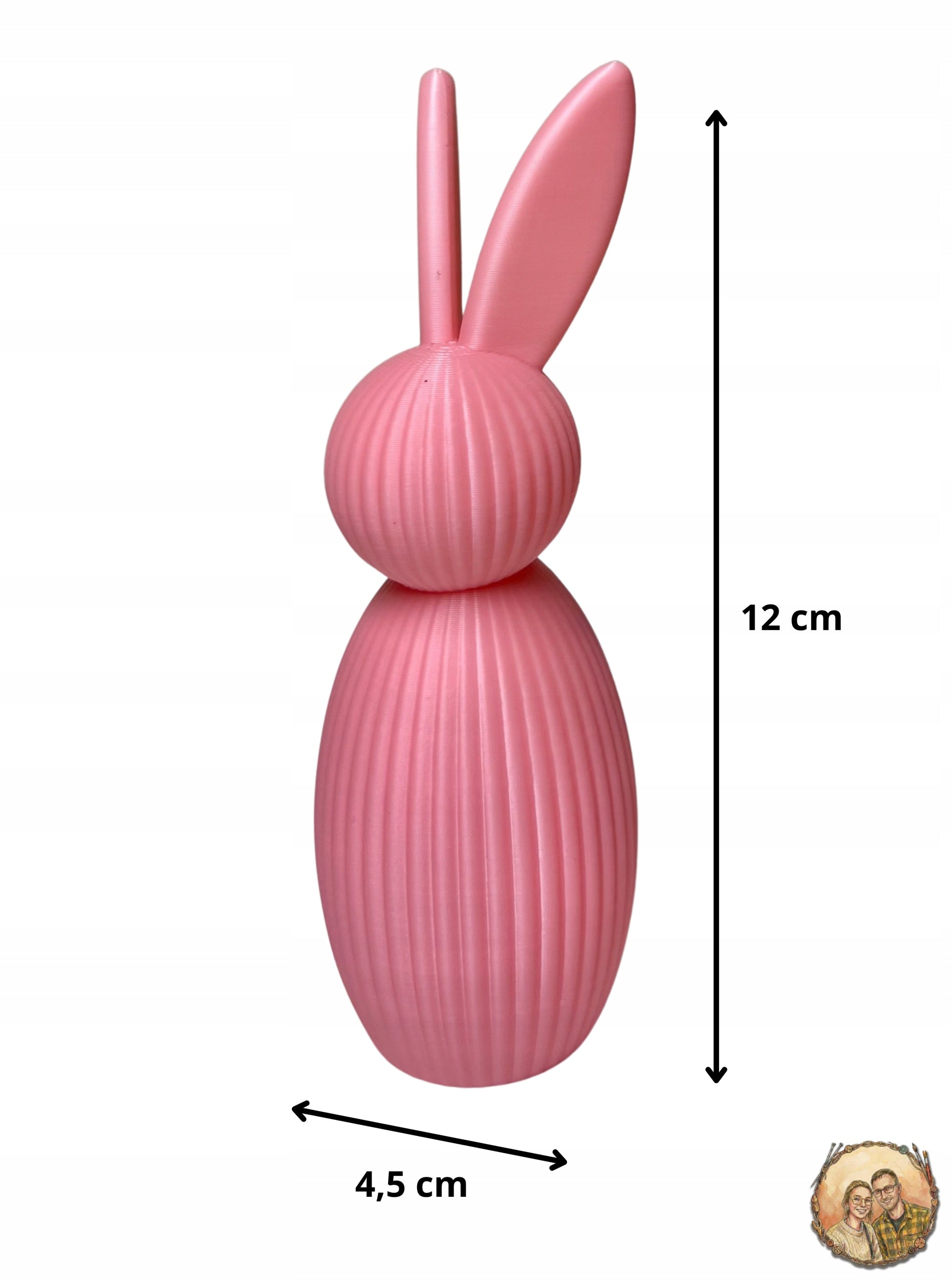 Ozdoba Wielkanocna - Królik Zając 12 cm Nowoczesna dekoracja - Kolekcja EOS