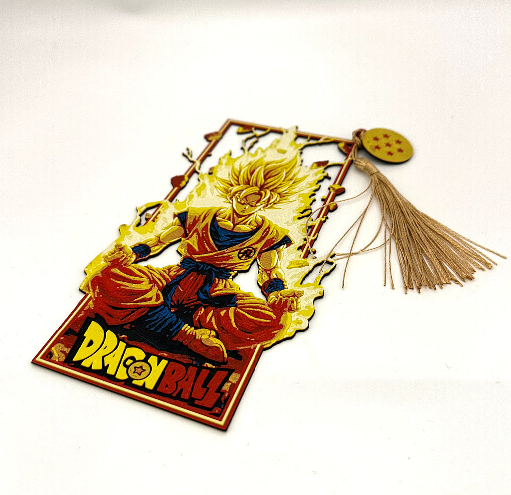 Zakładka Dragon Ball Goku — druk 3D, ujęcie 2
