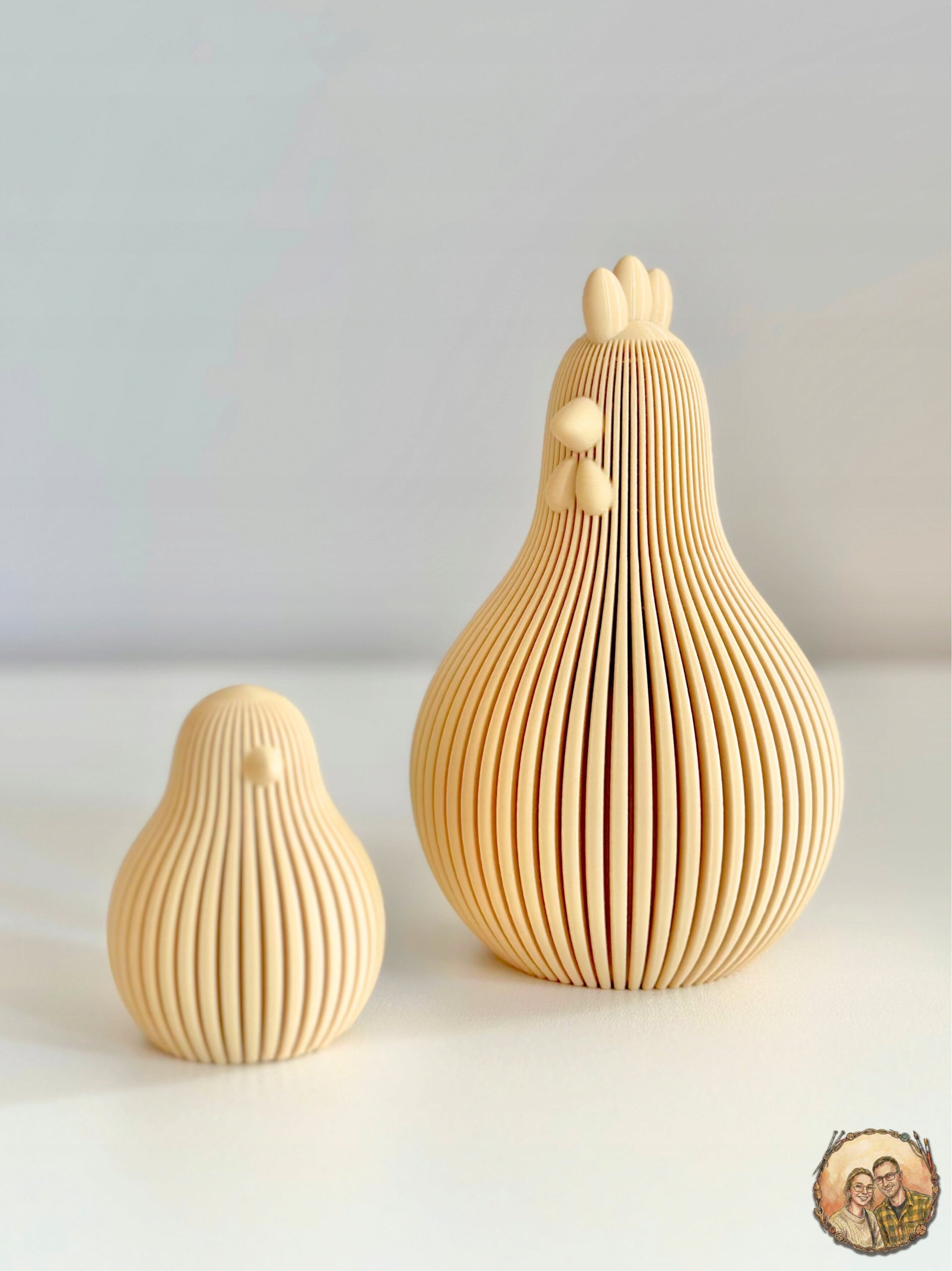 Nowoczesna Ozdoba Kurczak Wielkanocny 6cm Figurka Pisklę na Stół Koszyk