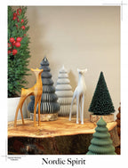 FIGUREN-SET HIRSCH und REHKITZ Weihnachtsdeko Skandinavische Dekoration JAPANDI